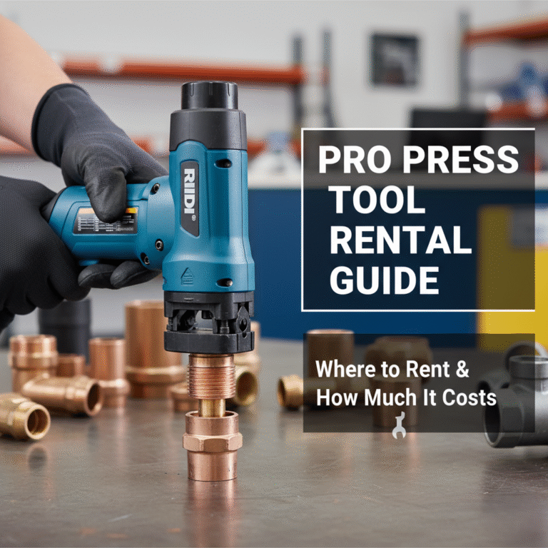 Pro Press Tool Rental Guide - Where to Rent and How Much It Costs